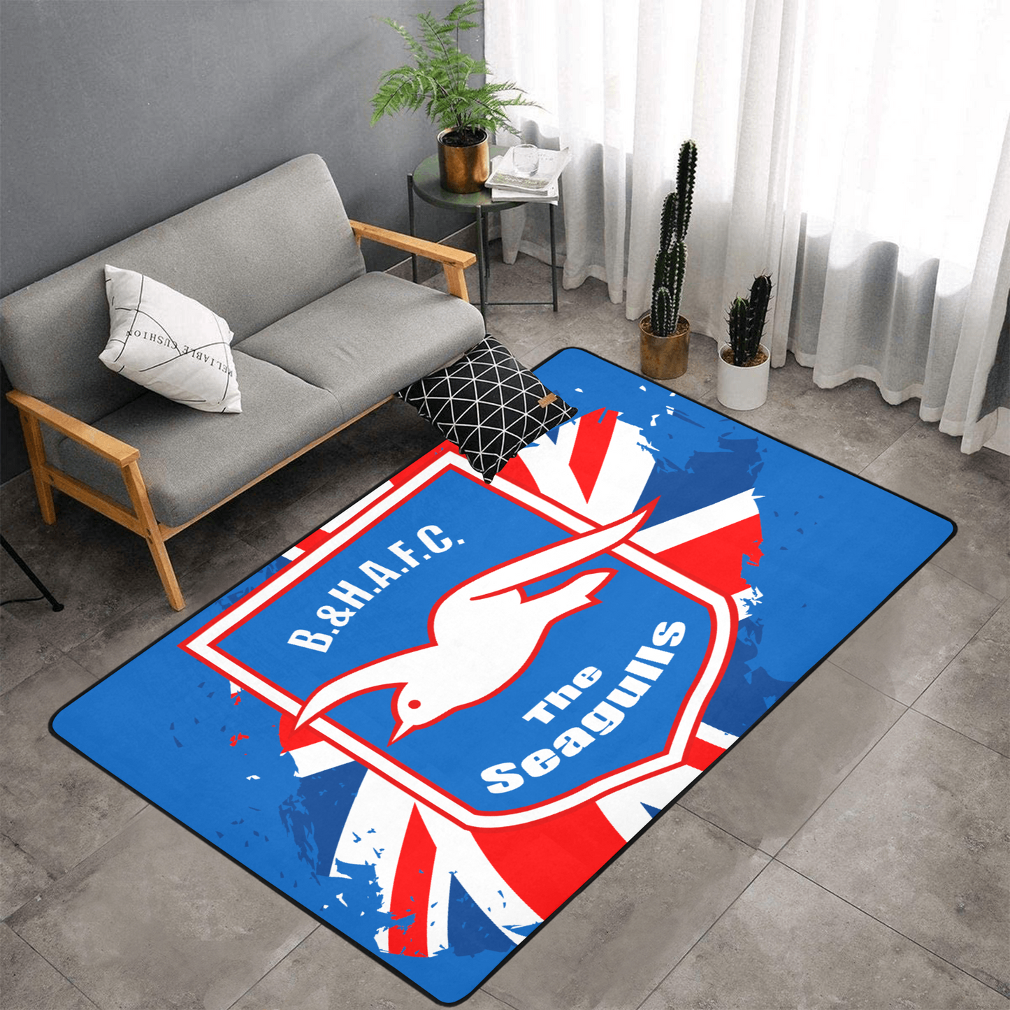 PERSONALISED BRIGHTON FC TEAM RUG GIFT FOR HIM