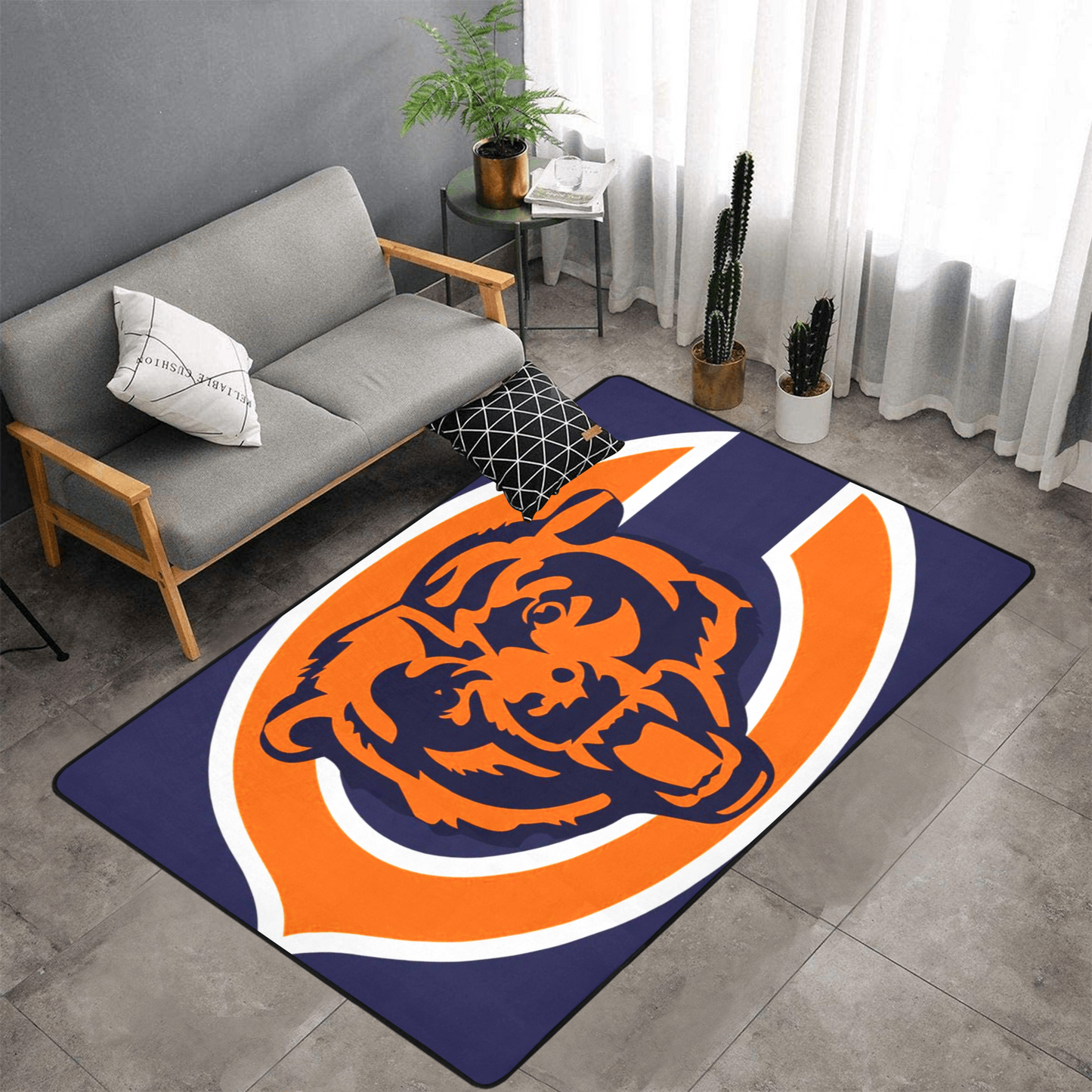 PERSONALISED CHICAGO BEARS NFL TEAM RUG GIFT FOR HIM