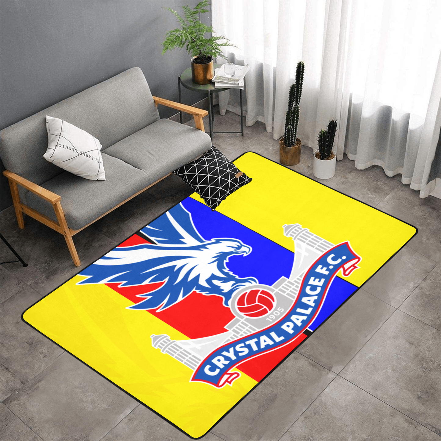 PERSONALISED CRYSTAL PALACE FC TEAM RUG GIFT FOR HIM
