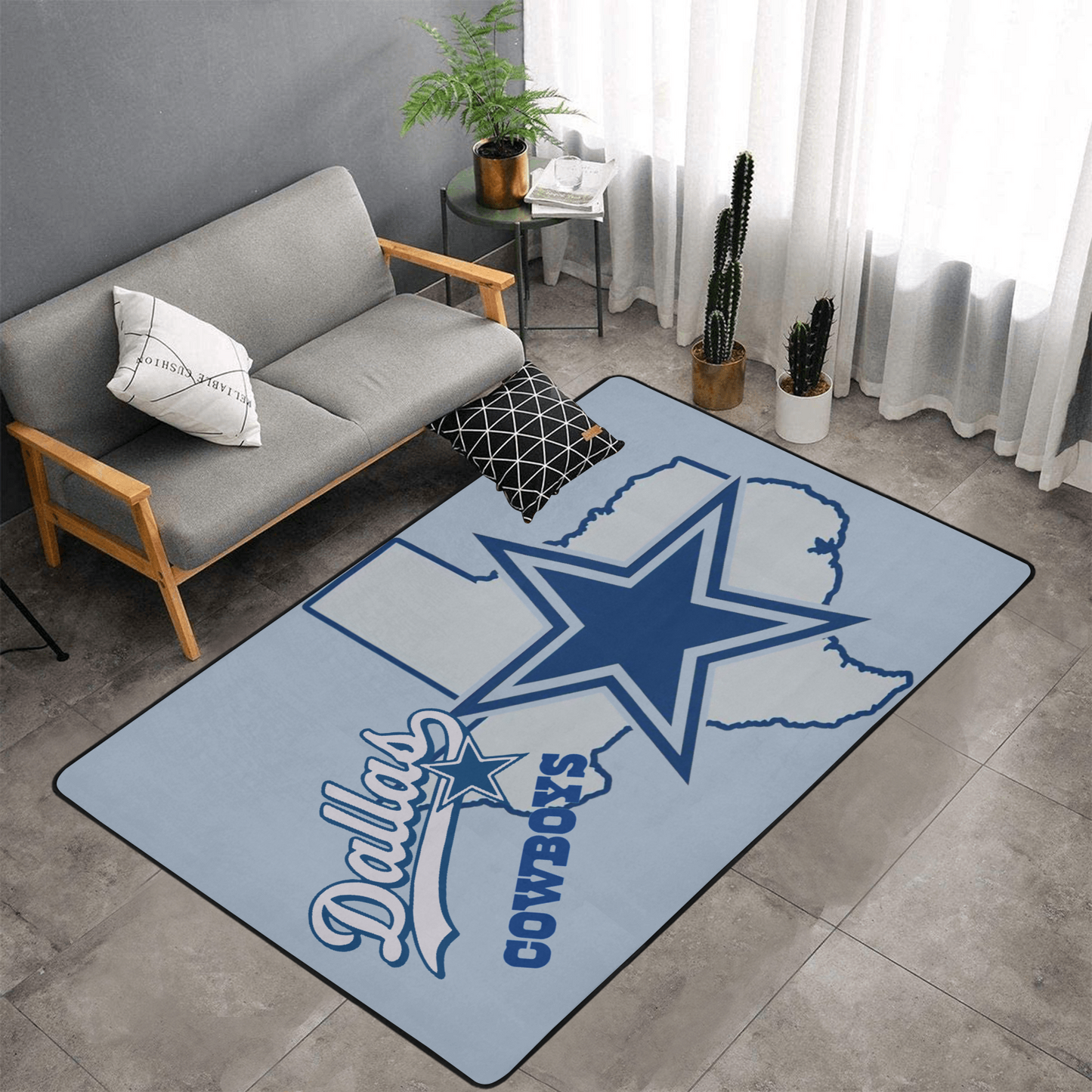 PERSONALISED DALLAS COWBOYS NFL TEAM RUG GIFT FOR HIM
