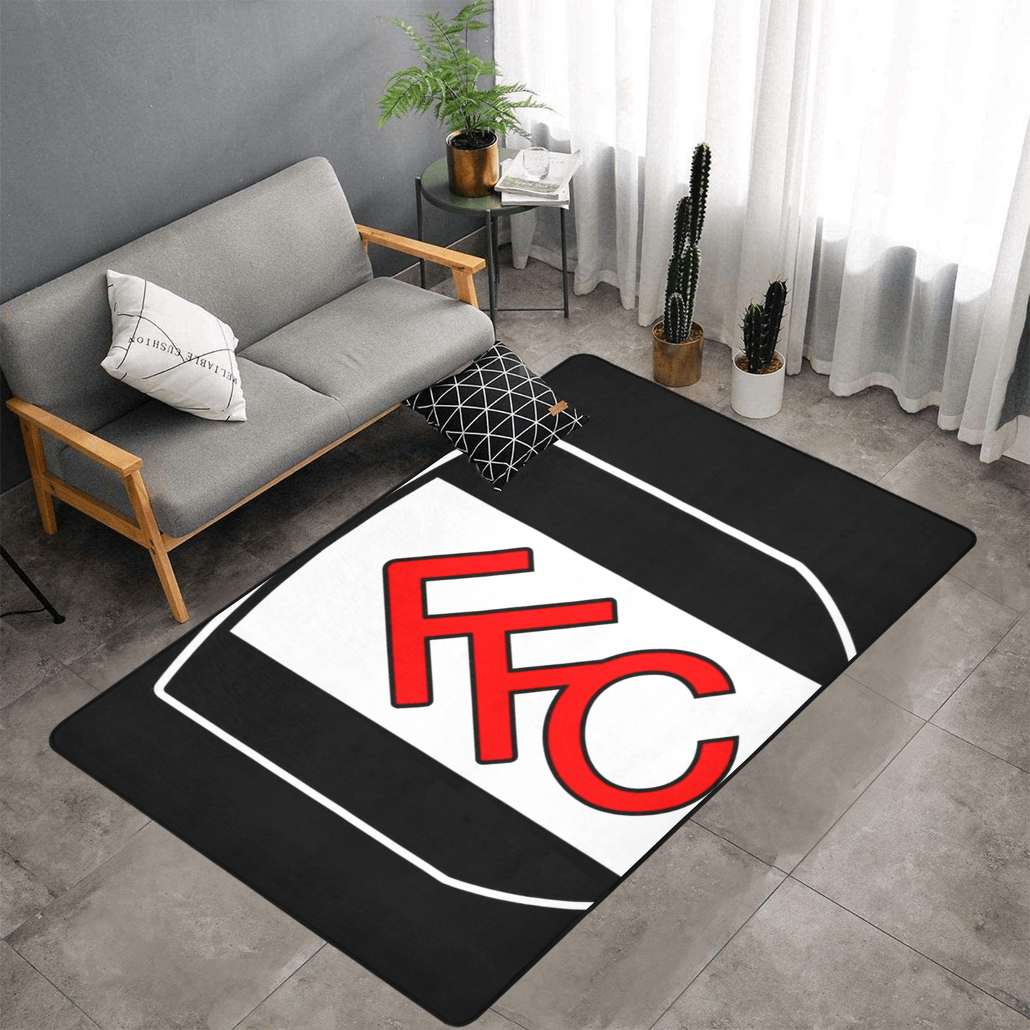 PERSONALISED FULHAM FC TEAM RUG GIFT FOR HIM