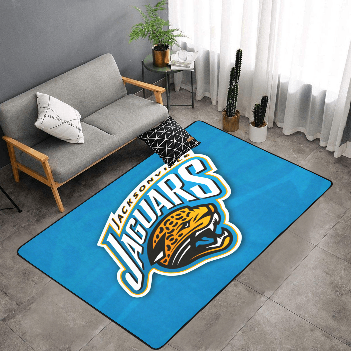 PERSONALISEDJACKSONVILLE JAGUARS NFL TEAM RUG GIFT FOR HIM