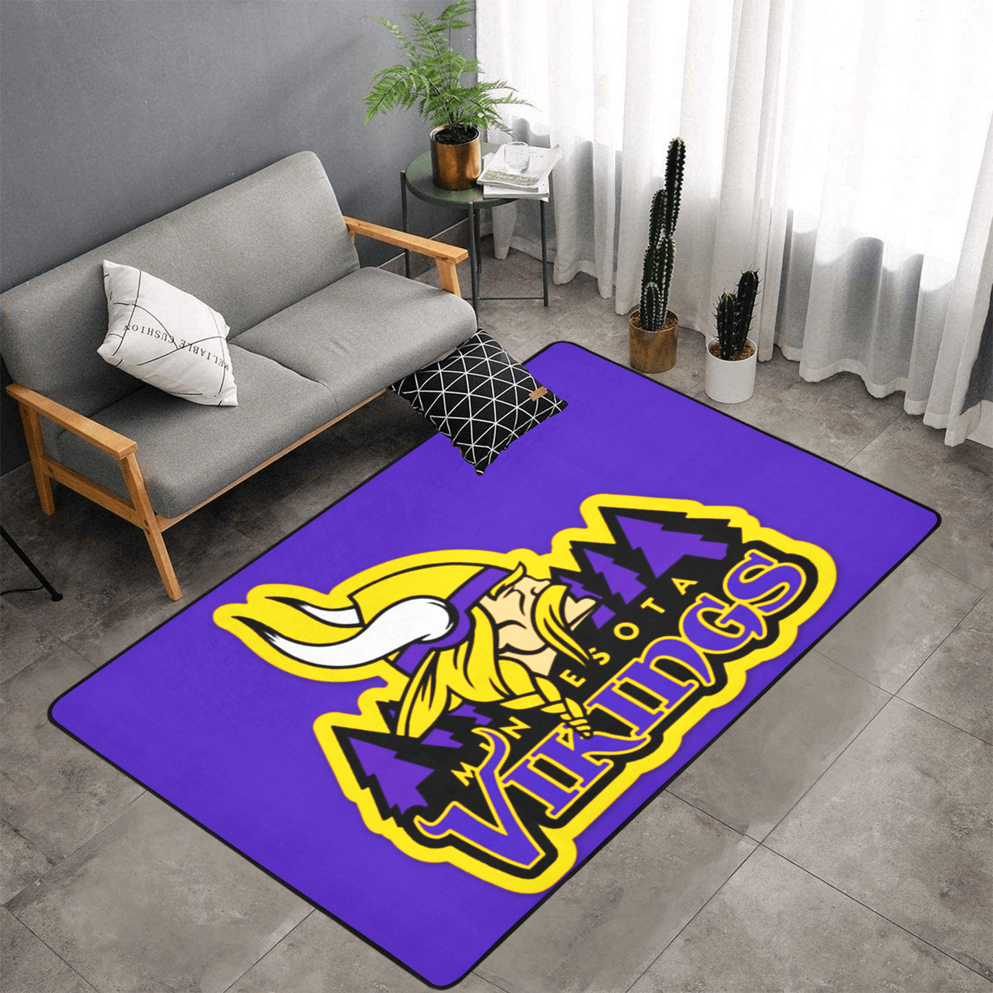 PERSONALISED MINNESOTA VIKINGS NFL TEAM RUG GIFT FOR HIM