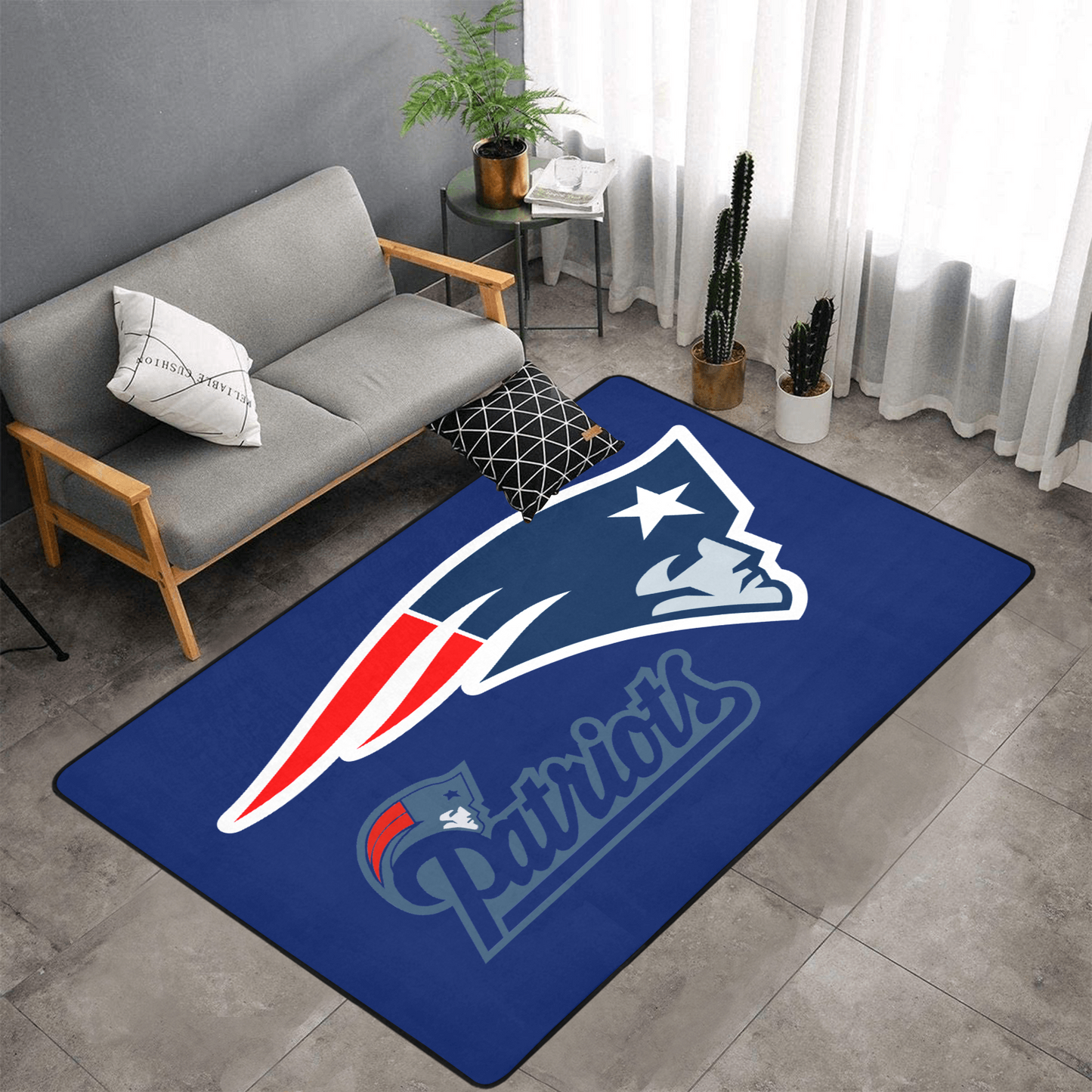PERSONALISED NEW ENGLAND PATRIOTS NFL TEAM RUG GIFT FOR HIM