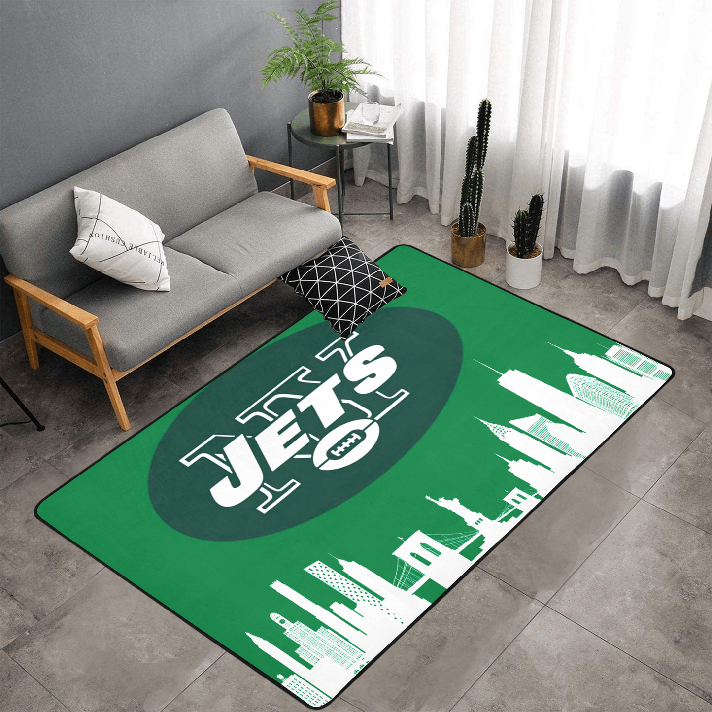 PERSONALISED NEW YORK JETS NFL TEAM RUG GIFT FOR HIM