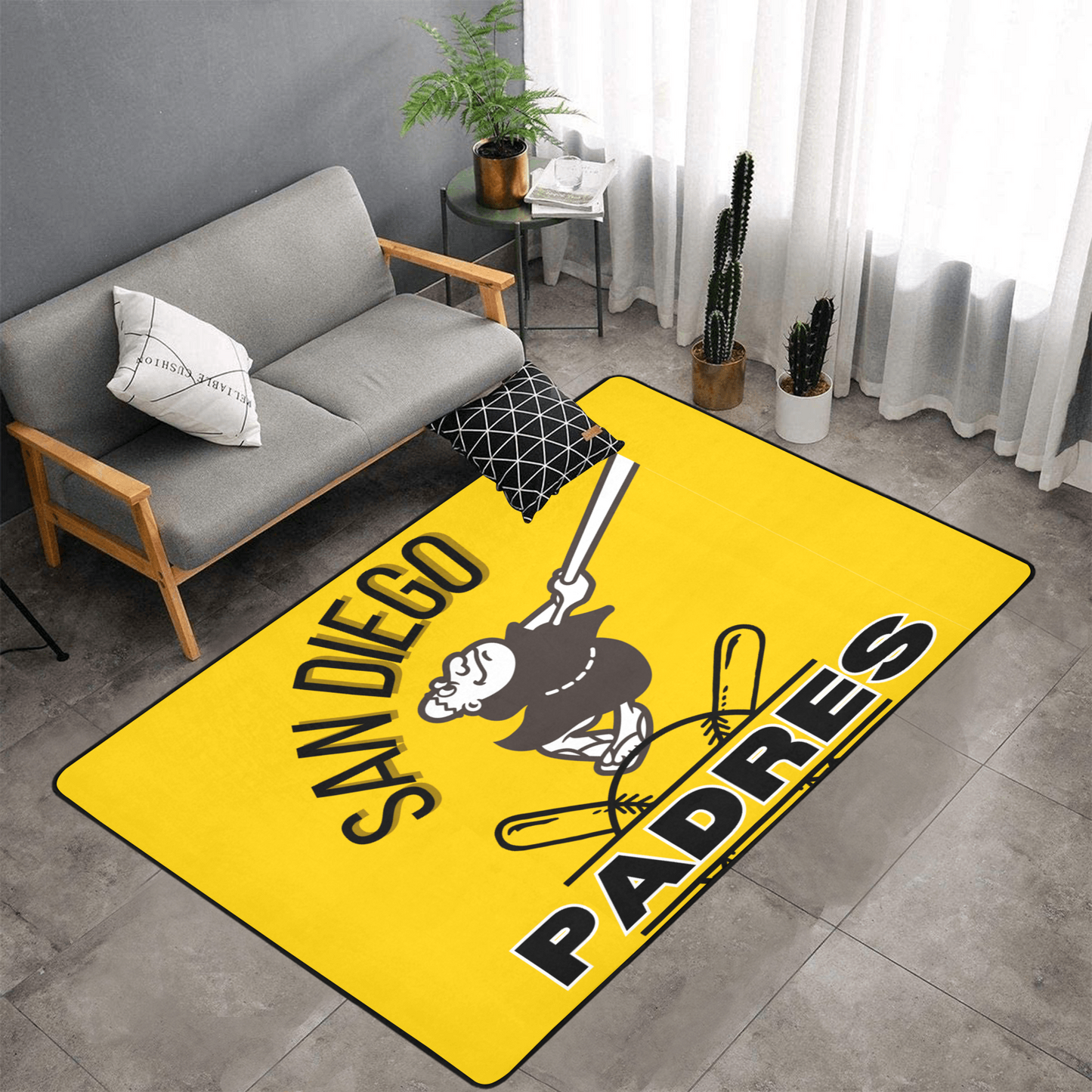 PERSONALISED SAN DIEGO PADRES TEAM RUG GIFT FOR HIM