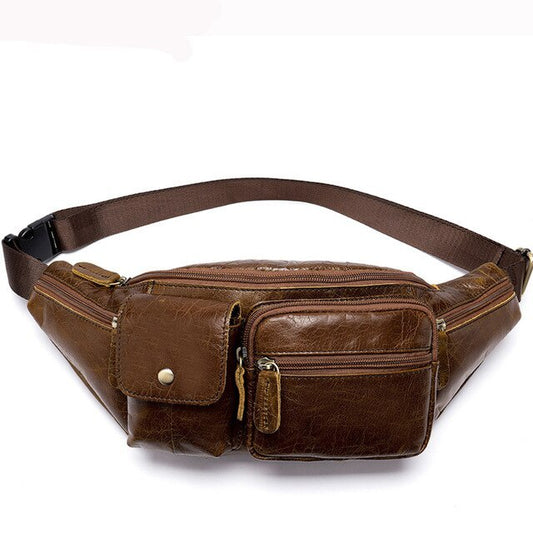 Genuine Leather Retro Cowhide Belt Bag