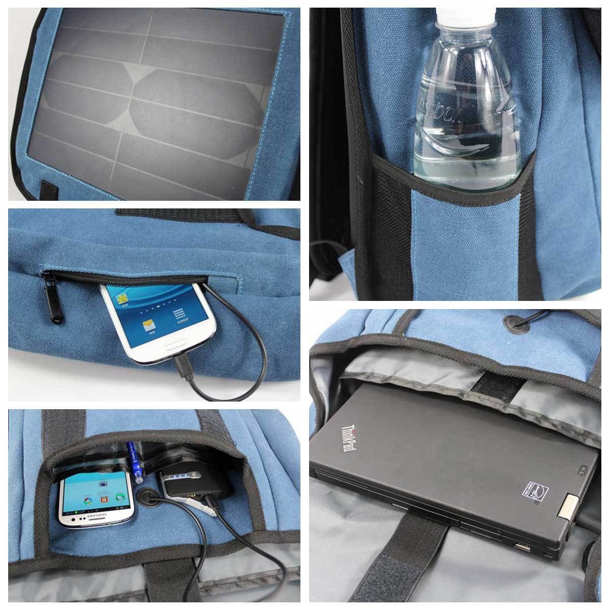 Solar Charging Multifunctional Wear-resistant Large Capacity Outdoor Bag