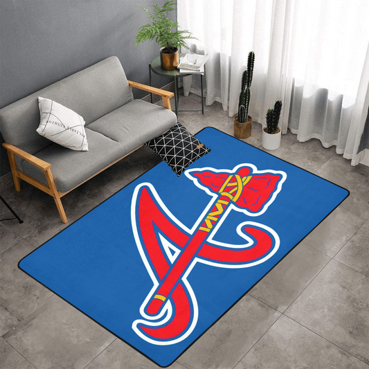 PERSONALISED ATLANTA BRAVES MLB TEAM RUG GIFT FOR HIM 
