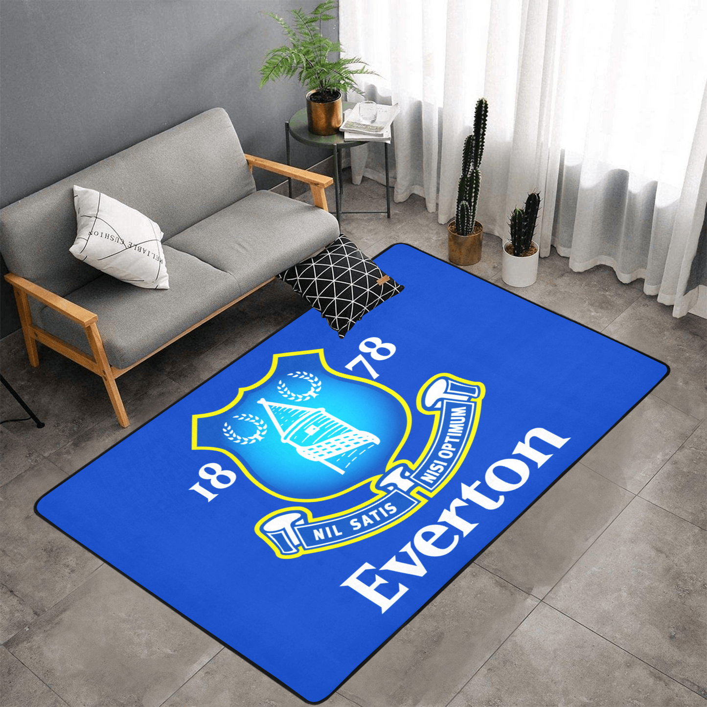 PERSONALISED EVERTON FC TEAM RUG GIFT FOR HIM 