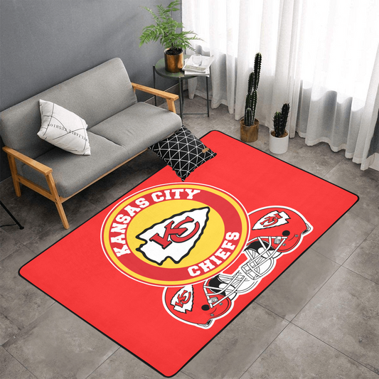 PERSONALISED KANSAS CITY CHIEFS NFL TEAM RUG GIFT FOR HIM 