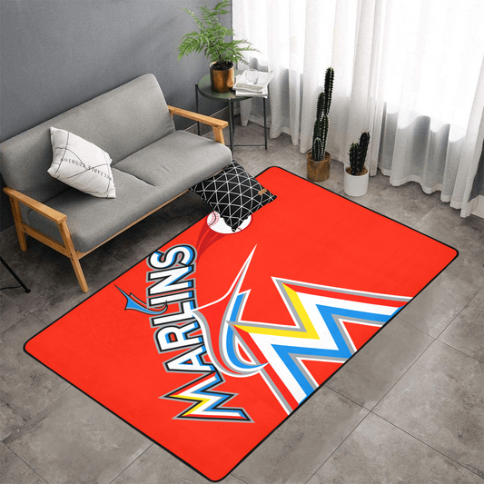 PERSONALISED MIAMI MARLINS TEAM RUG GIFT FOR HIM 