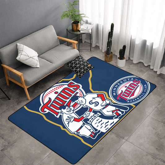 PERSONALISED MINNESOTA TWINS TEAM RUG GIFT FOR HIM MLB