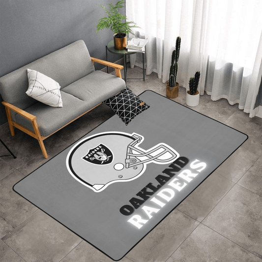 PERSONALISED OAKLAND RAIDERS NFL TEAM RUG GIFT FOR HIM 