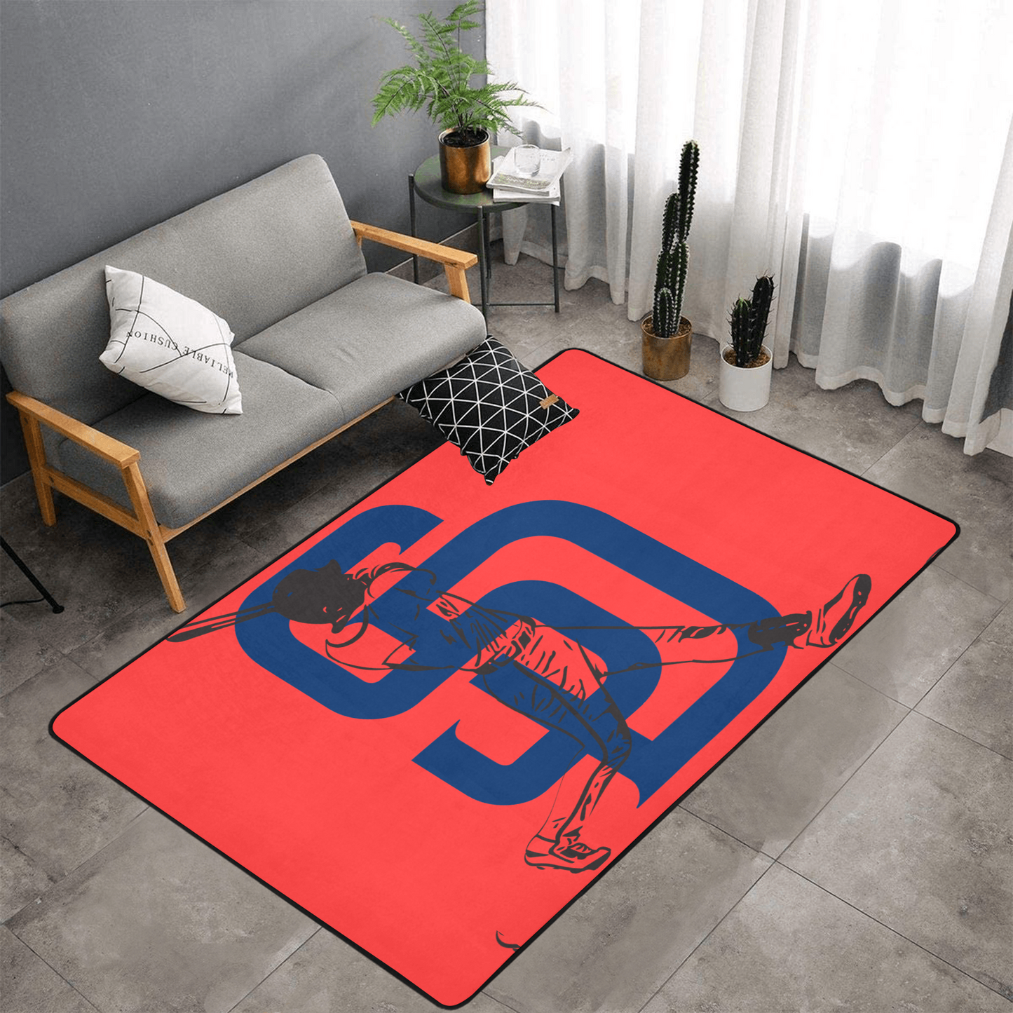 PERSONALISED SAN FRANCISCO GIANTS MLB TEAM RUG GIFT FOR HIM 