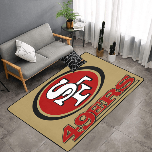 PERSONALISED SAN FRANCISCO 4NFL TEAM RUG GIFT FOR HIM ERS