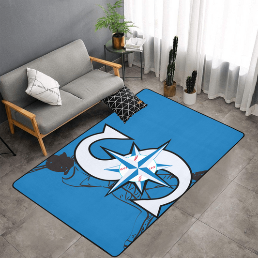 PERSONALISED SEATTLE MARINERS MLB TEAM RUG GIFT FOR HIM 