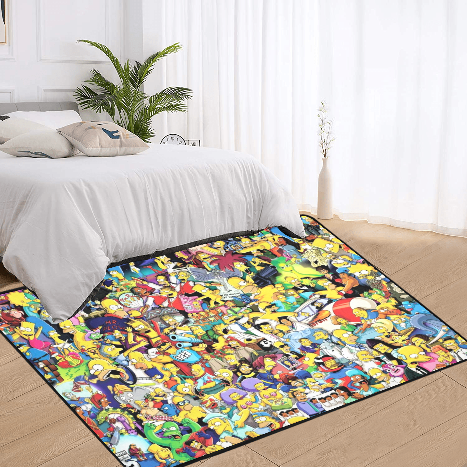  PERSONALISED SIMPSONS CARTOON RUG GIFT FOR HIM 