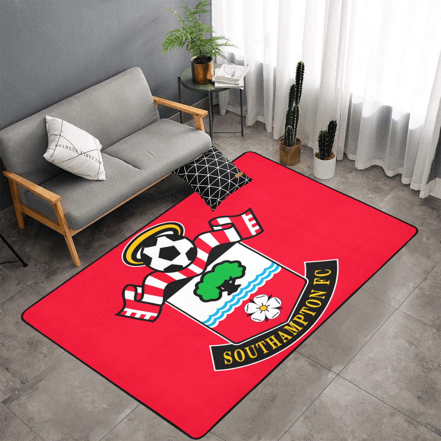 PERSONALISED SOUTHAMPTON FC TEAM RUG GIFT FOR HIM 